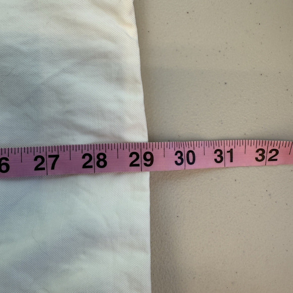 Everlane Linen Blazer Jacket Womens Size 8 Ivory Oversized Stretch Office - Picture 6 of 8